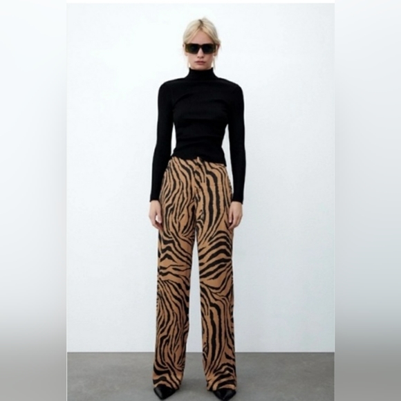 ZARA Animal print pants - Picture 3 of 8